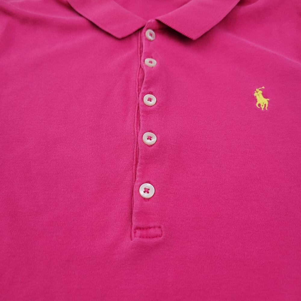 Ralph Lauren Polo Sport Shirt Dress Womens L Pink Preppy Classic Heritage - Picture 2 of 7